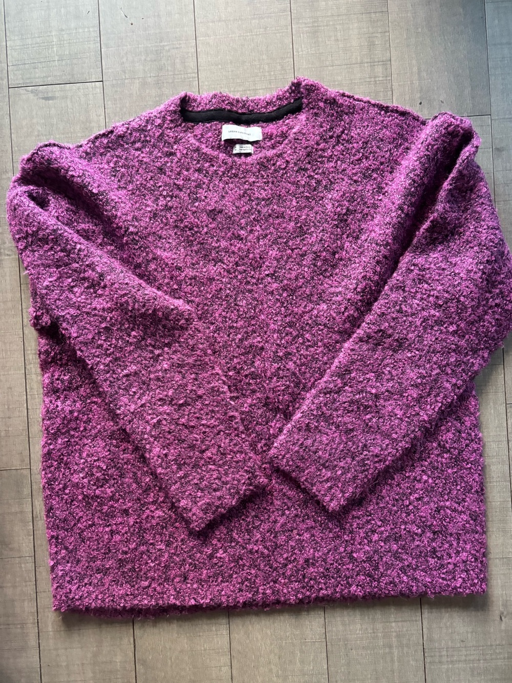 🦋Urban Outfitters🦋 Bouclé Soft Knot Crewneck Sweater Purple